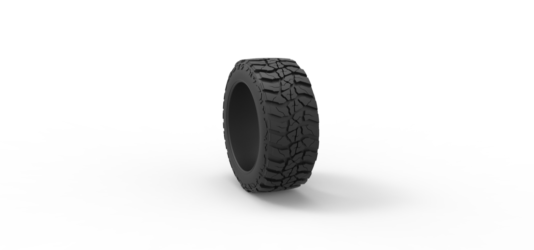 Diecast offroad tire 111 Scale  1:25 3D Print 531346