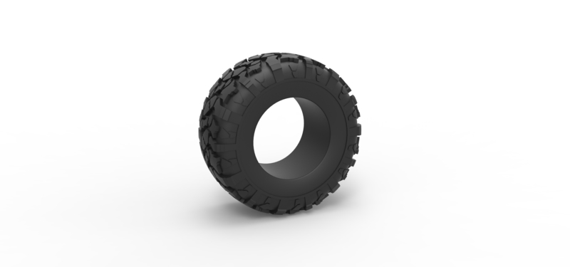 Offroad tire 114 Scale 1:25