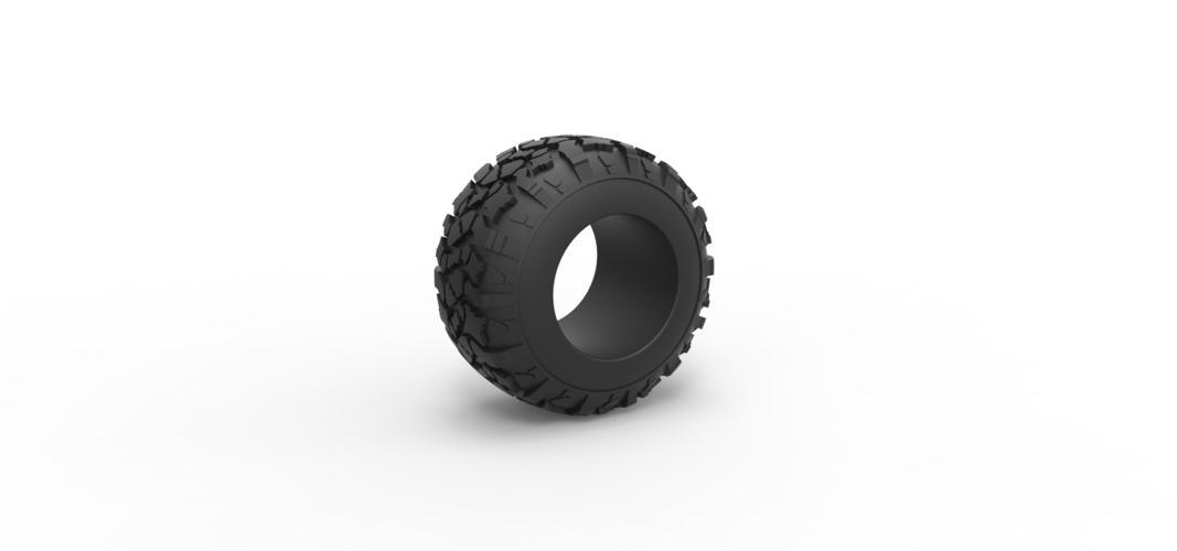 Diecast offroad tire 115 Scale 1:25 3D Print 531406