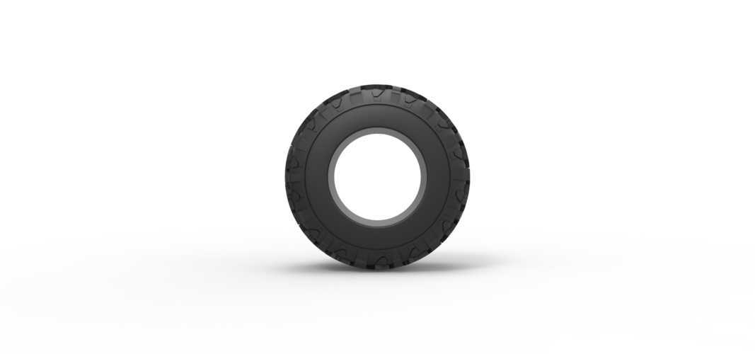 Diecast offroad tire 115 Scale 1:25 3D Print 531410