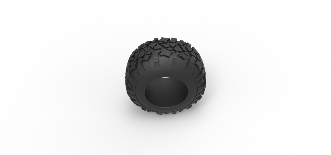 Diecast offroad tire 115 Scale 1:25 3D Print 531411