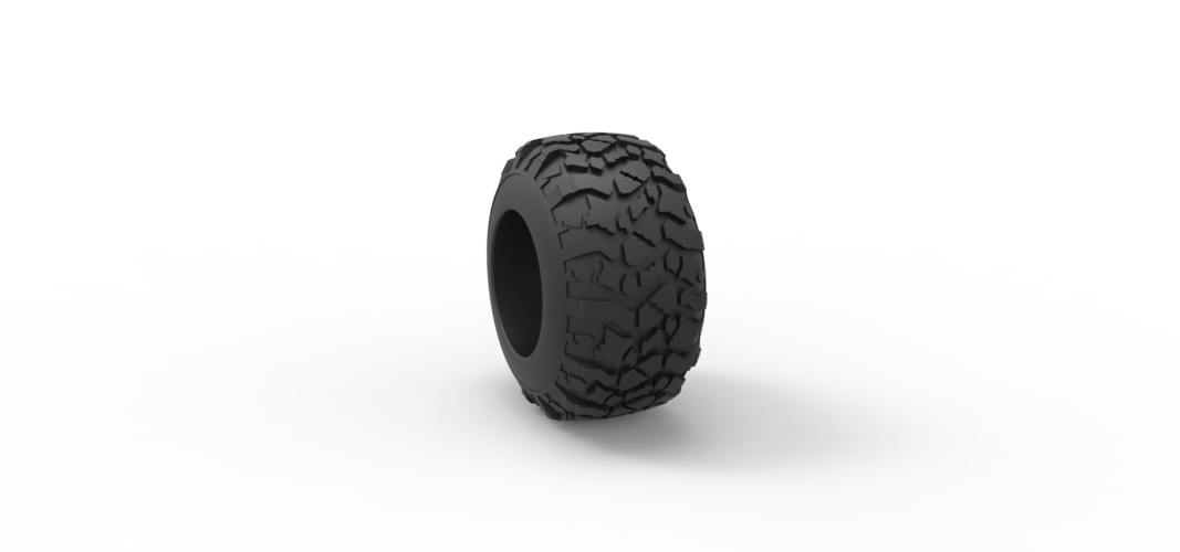 Diecast offroad tire 115 Scale 1:25 3D Print 531413