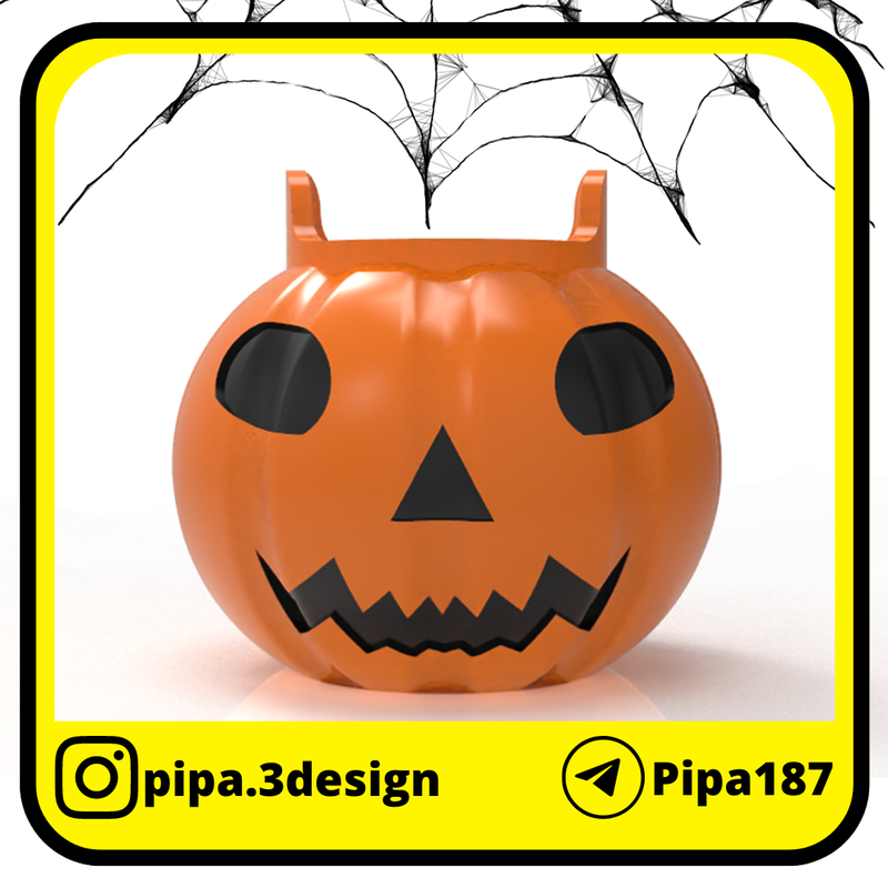 Caramelera de Halloween - Calabaza con cara