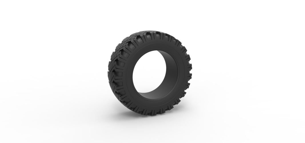 Offroad tire 116 Scale 1:25 3D Print 531429