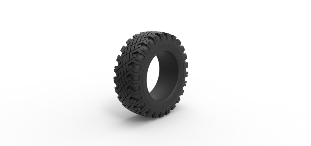 Offroad tire 116 Scale 1:25 3D Print 531430