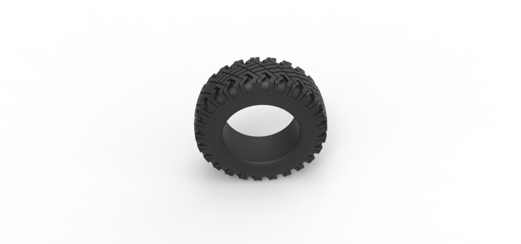 Offroad tire 116 Scale 1:25 3D Print 531434