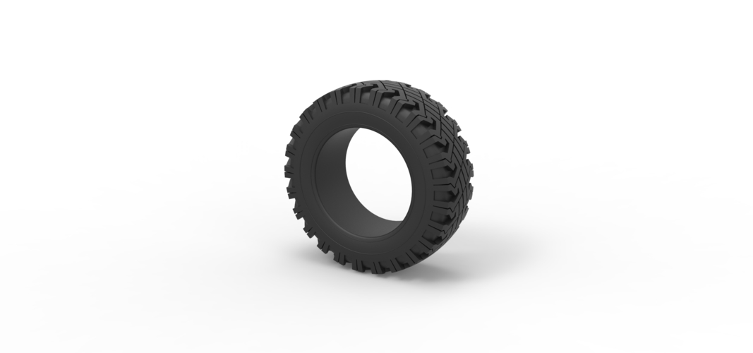 Offroad tire 116 Scale 1:25 3D Print 531435