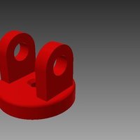 Small kitchen roll holder adapter 3D Printing 53144