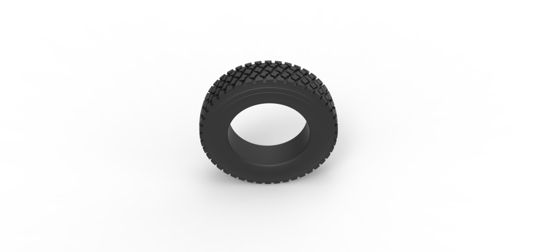 Diecast semi truck tire 7 Scale 1:25 3D Print 531442