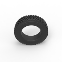 Semi truck tire 7 Scale 1:25 - Thumbnail 6