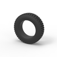 Semi truck tire 7 Scale 1:25 - Thumbnail 7