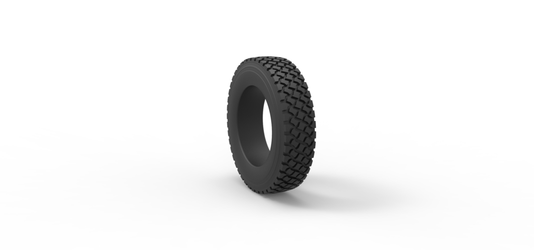 Diecast semi truck tire 7 Scale 1:25 3D Print 531444