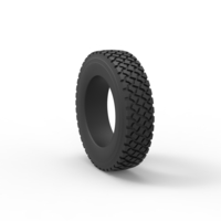 Semi truck tire 7 Scale 1:25 - Thumbnail 8