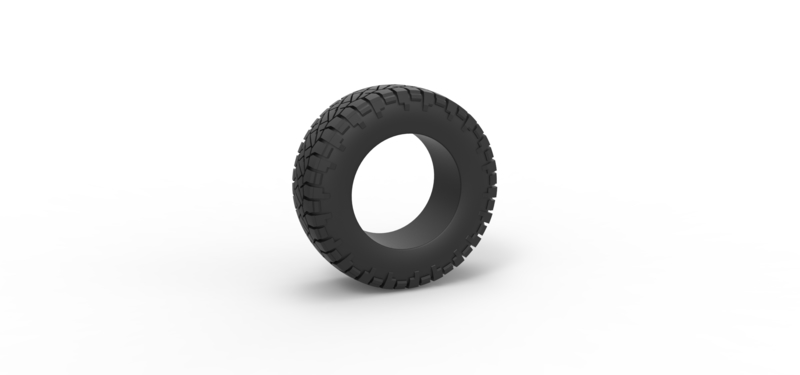 Offroad tire 117 Scale 1:25