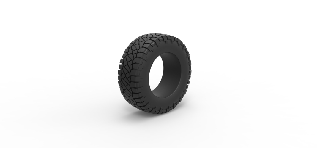 Offroad tire 117 Scale 1:25 3D Print 531462