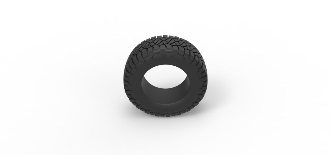 Offroad tire 117 Scale 1:25 3D Print 531466