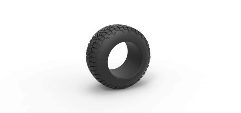 Offroad tire 118 Scale 1:25