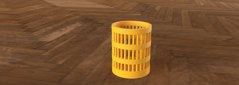 Sleek and Modern 3D-Printed Pen Holder Design
