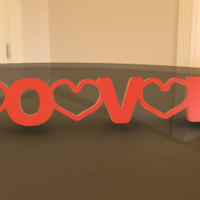 LoveNote Keyring: Your Message in 3D - Thumbnail 2