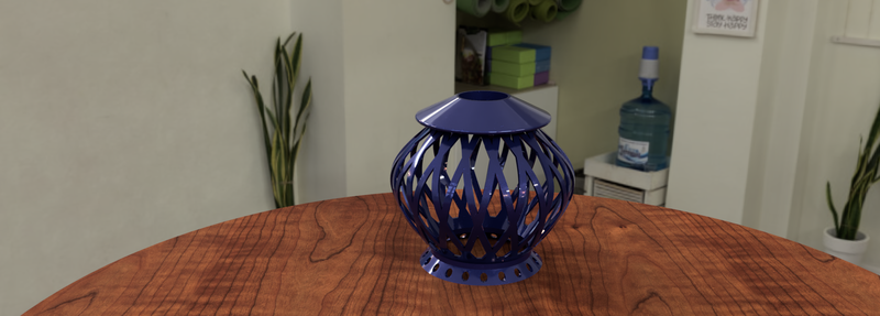 "Elegance Illuminated: 3D Stylish Lampshade Design"