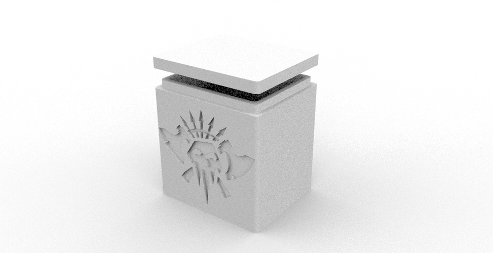 DECK BOX warhammer orcs clan 3D Print 531544