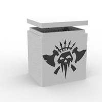 Small DECK BOX warhammer orcs clan 3D Printing 531545