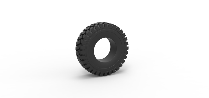 Truck tire 4 Scale 1:25