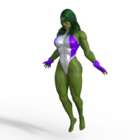 Small shehulk superhero 3D Printing 531644