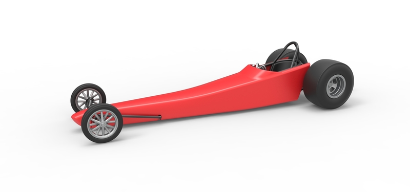 Dragster with Turbonique drag axle 1:25