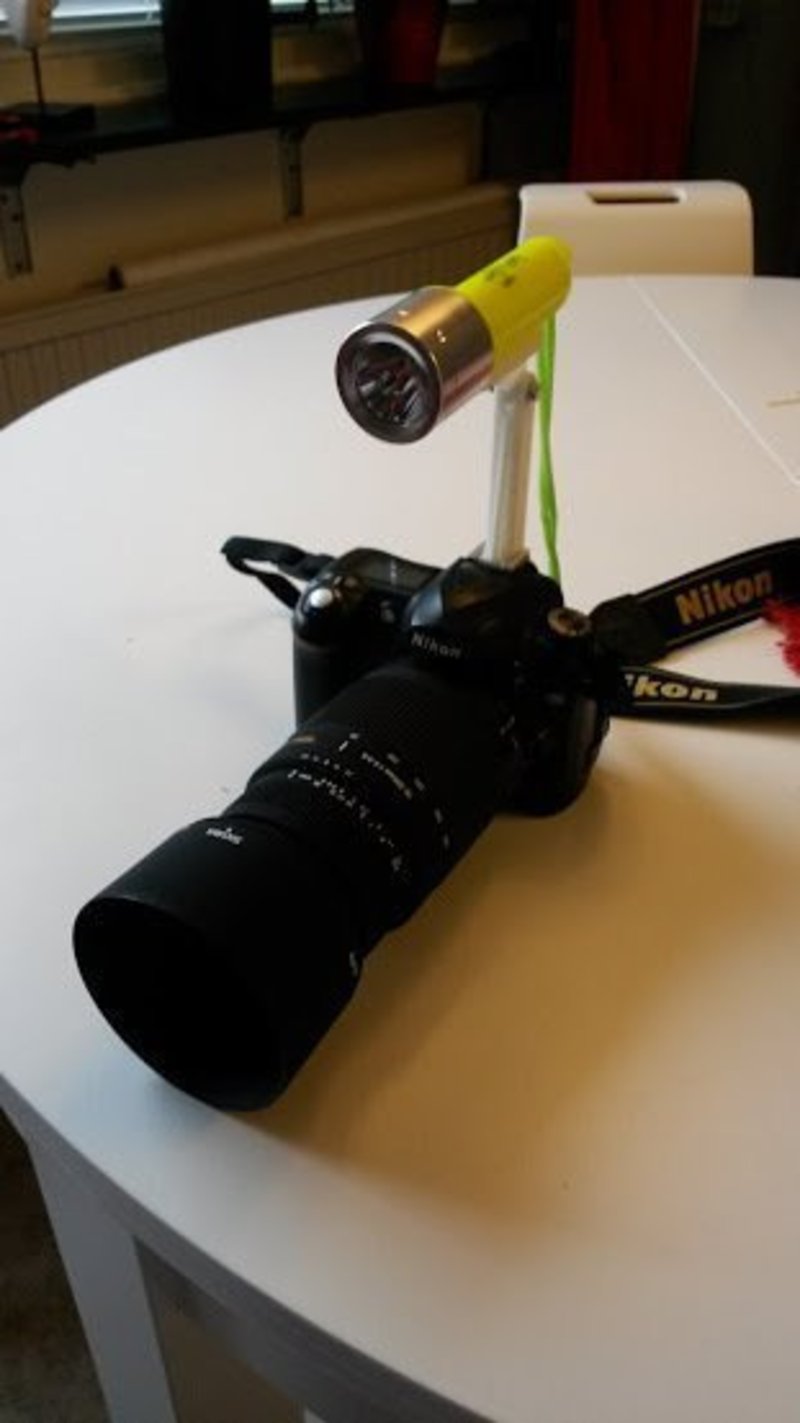 Hot shoe lamp mount