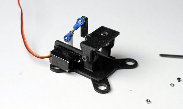 Camera tilt mechanism for quadrocopter  (Canon S100)