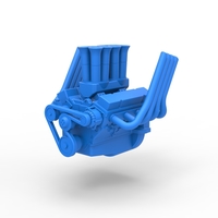 Engine V8 for Supermodified race car V2 Scale 1 to 25 - Thumbnail 2