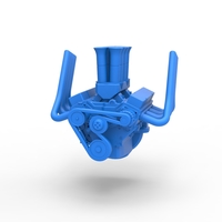 Engine V8 for Supermodified race car V2 Scale 1 to 25 - Thumbnail 3