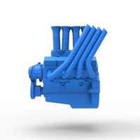 Engine V8 for Supermodified race car V2 Scale 1 to 25 - Thumbnail 7