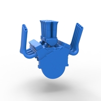 Engine V8 for Supermodified race car V2 Scale 1 to 25 - Thumbnail 10