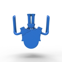 Engine V8 for Supermodified race car V2 Scale 1 to 25 - Thumbnail 11