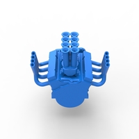 Engine V8 for Supermodified race car V2 Scale 1 to 25 - Thumbnail 12