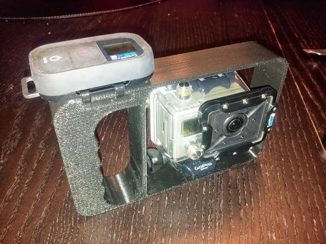 Gopro hero2 dive mount whit remote holder!  3D Print 53189