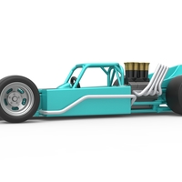 Supermodified rear engine race car Version 2 Scale 1:25 - Thumbnail 2