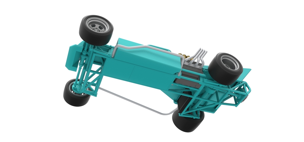 Supermodified rear engine race car Version 2 Scale 1:25 3D Print 531927