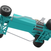 Supermodified rear engine race car Version 2 Scale 1:25 - Thumbnail 3