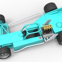 Supermodified rear engine race car Version 2 Scale 1:25 - Thumbnail 4