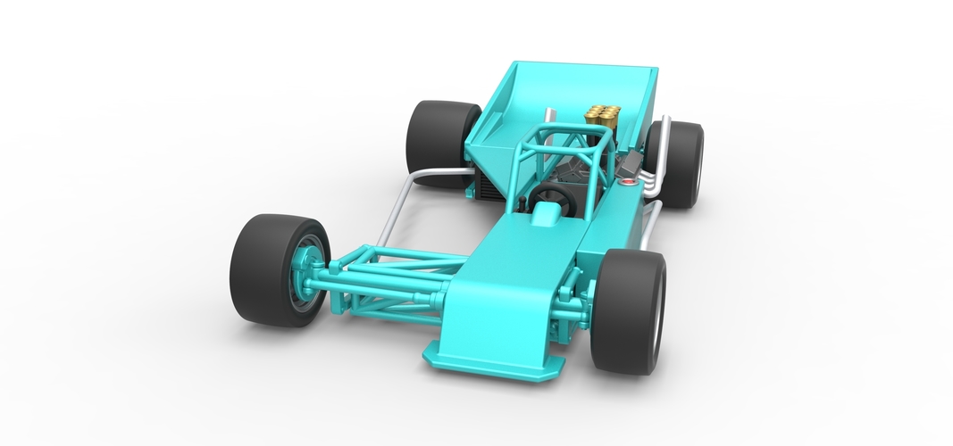 Supermodified rear engine race car Version 2 Scale 1:25 3D Print 531929