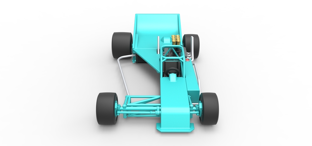 Supermodified rear engine race car Version 2 Scale 1:25 3D Print 531930