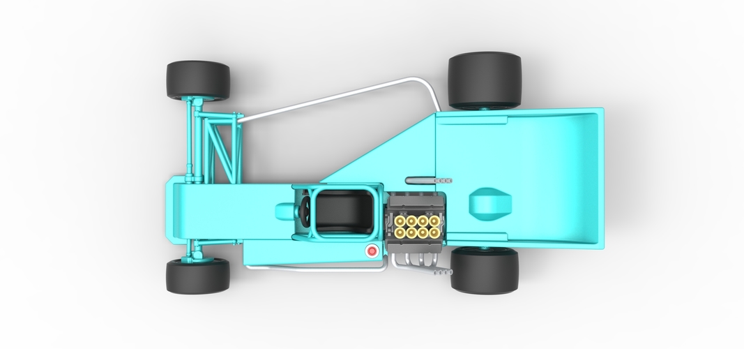 Supermodified rear engine race car Version 2 Scale 1:25 3D Print 531933