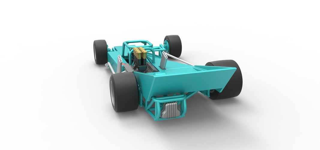 Supermodified rear engine race car Version 2 Scale 1:25 3D Print 531936