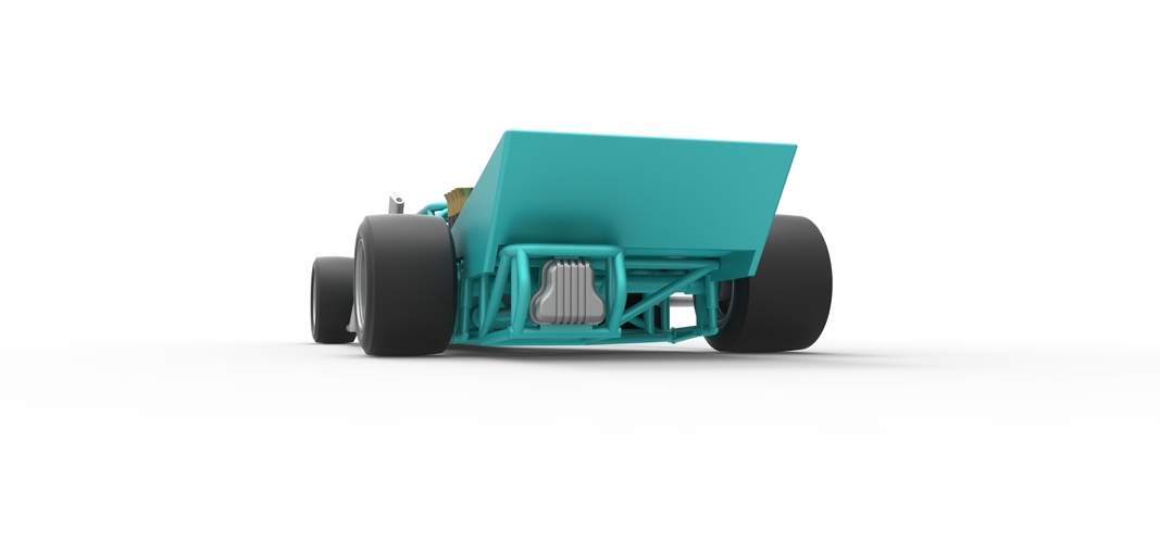 Supermodified rear engine race car Version 2 Scale 1:25 3D Print 531937