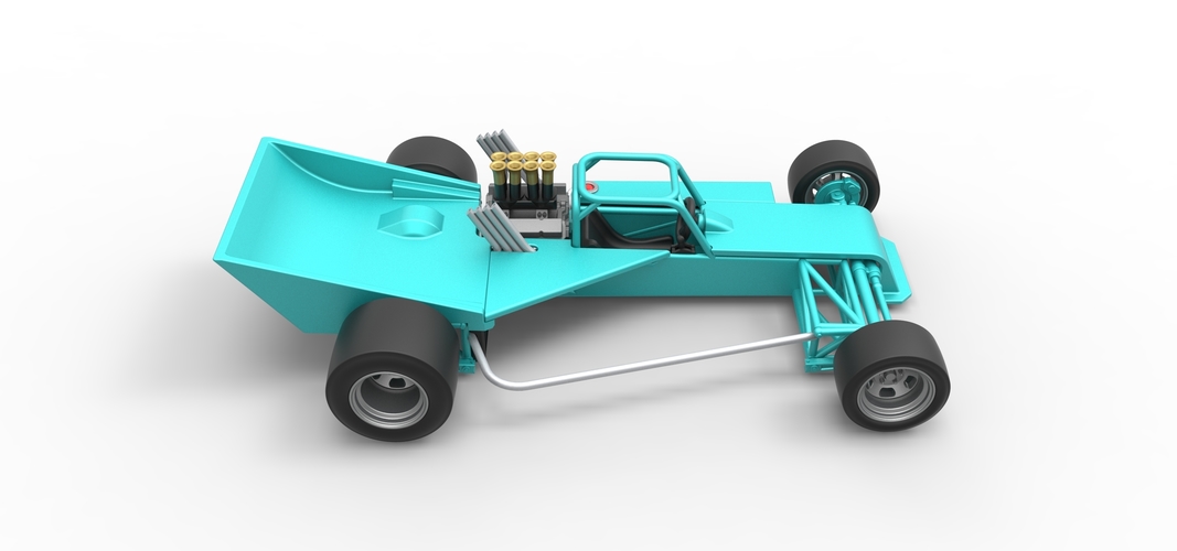 Supermodified rear engine race car Version 2 Scale 1:25 3D Print 531941