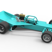 Supermodified rear engine race car Version 2 Scale 1:25 - Thumbnail 18