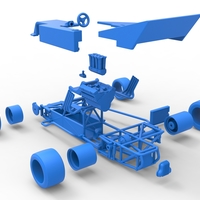 Supermodified rear engine race car Version 2 Scale 1:25 - Thumbnail 24